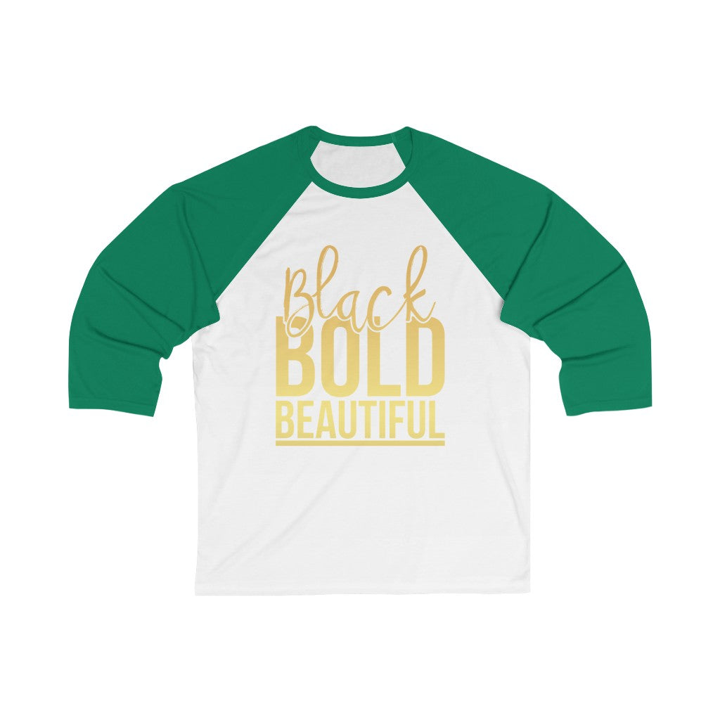 Unisex 3/4 Sleeve Baseball Tee