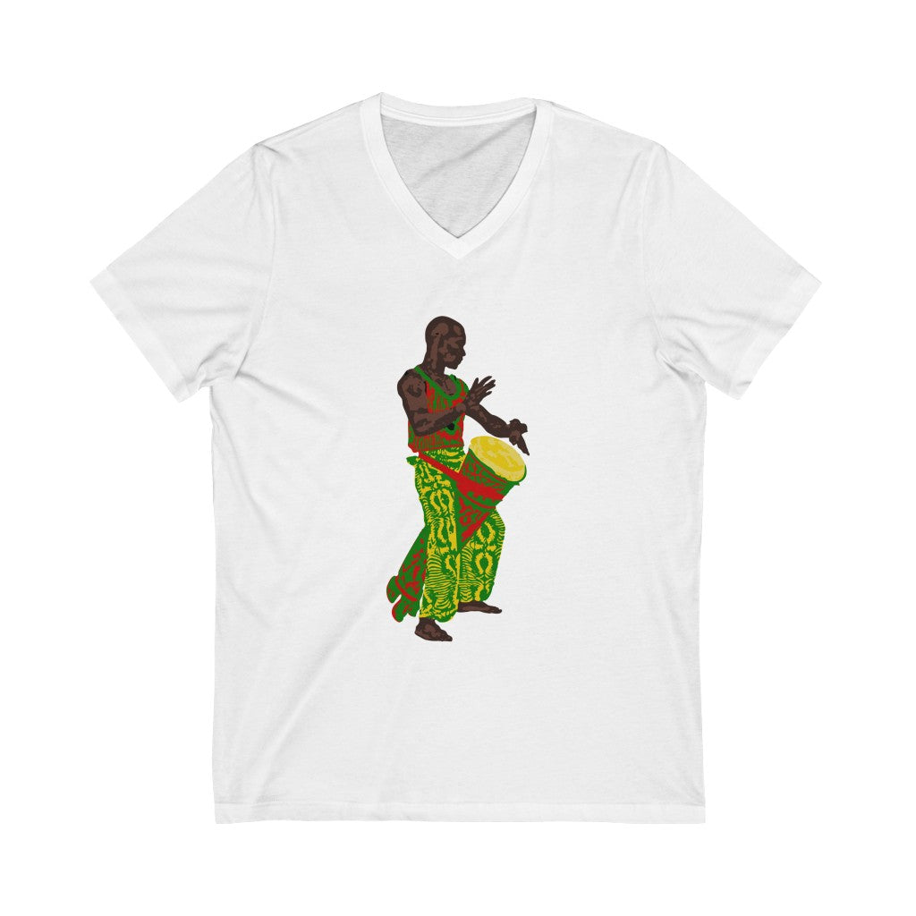 Unisex Jersey Short Sleeve V-Neck Tee